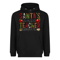 Black santa's favorite teacher assistant Heavyweight Hoodie - Jasminsmagicworld