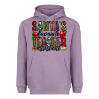 Lavender santa's favorite teacher assistant Heavyweight Hoodie - Jasminsmagicworld
