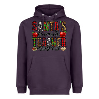 Plum santa's favorite teacher assistant Heavyweight Hoodie - Jasminsmagicworld
