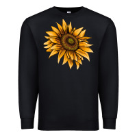Black sunflower Premium Sweatshirt - AdoDesignShop