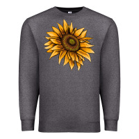 Charcoal Heather sunflower Premium Sweatshirt - AdoDesignShop
