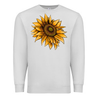 Dove Grey sunflower Premium Sweatshirt - AdoDesignShop