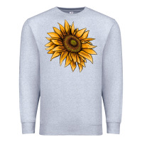 Heather Grey sunflower Premium Sweatshirt - AdoDesignShop