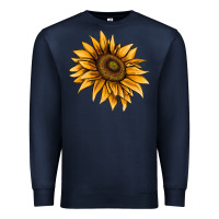 Navy sunflower Premium Sweatshirt - AdoDesignShop