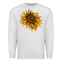 Oatmeal Heather sunflower Premium Sweatshirt - AdoDesignShop