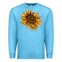 Ocean Blue sunflower Premium Sweatshirt - AdoDesignShop