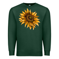 Sports Green sunflower Premium Sweatshirt - AdoDesignShop