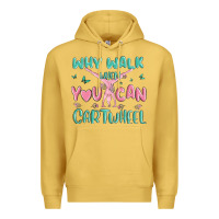 Antique Gold why walk then you can cartwheel Premium Hoodie - MaliasSmallBusiness