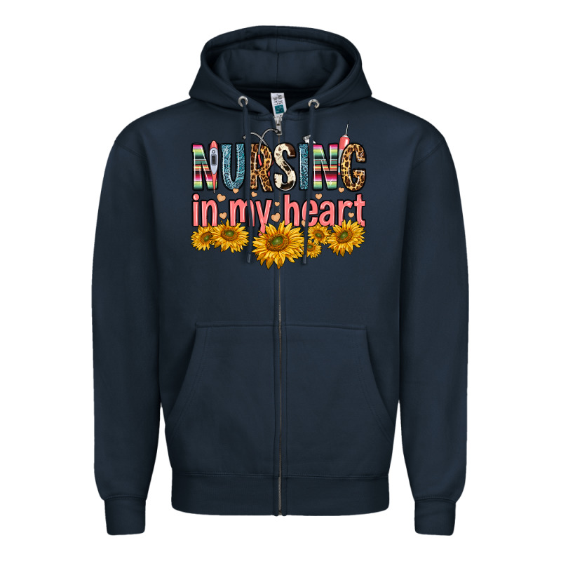 Nursing In My Heart Zipper Hoodie by FaDigitalArtStudio | Teevron