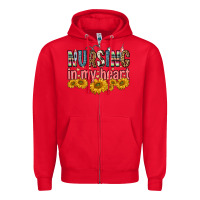 Red nursing in my heart Zipper Hoodie - FaDigitalArtStudio