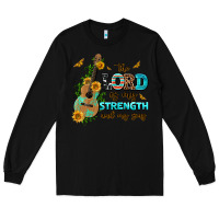 Black the lord is my strength and my song guitar with su Long Sleeve Tee - AdoDesignShop