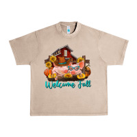 French Oak Welcome fall pigs Urban Heavy Tee - RanaPortraitStore