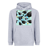 Heather Grey graduation cap seamless pattern Heavyweight Hoodie - BundleAndBundleShop
