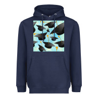 Navy graduation cap seamless pattern Heavyweight Hoodie - BundleAndBundleShop