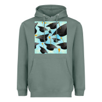 Sage graduation cap seamless pattern Heavyweight Hoodie - BundleAndBundleShop