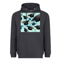 Smoke graduation cap seamless pattern Heavyweight Hoodie - BundleAndBundleShop