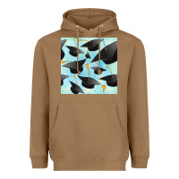 Toasted Coconut graduation cap seamless pattern Heavyweight Hoodie - BundleAndBundleShop