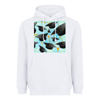 White graduation cap seamless pattern Heavyweight Hoodie - BundleAndBundleShop