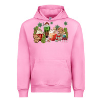 Fuchsia Pink gingerbread coffee Urban Hoodie - MaliasSmallBusiness