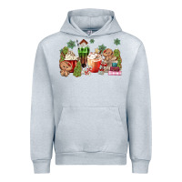 Heather Grey gingerbread coffee Urban Hoodie - MaliasSmallBusiness