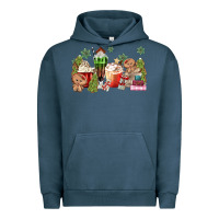 Pigment Midnight Navy gingerbread coffee Urban Hoodie - MaliasSmallBusiness