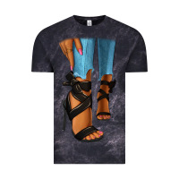 Cloud Black black heels black fashion girl Vintage Tee - RanaPortraitStore