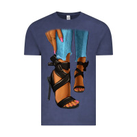 Vintage Denim black heels black fashion girl Vintage Tee - RanaPortraitStore