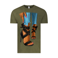 Vintage Olive black heels black fashion girl Vintage Tee - RanaPortraitStore