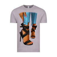 Black Heels Black Fashion Girl Vintage Tee | Teevron