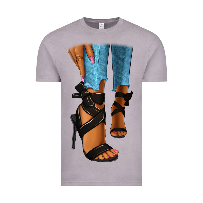 Black Heels Black Fashion Girl Vintage Tee by RanaPortraitStore | Teevron