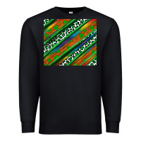 Black st patricks day leopard rainbow Premium Sweatshirt - Artiststas