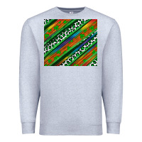 Heather Grey st patricks day leopard rainbow Premium Sweatshirt - Artiststas