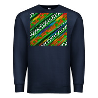 Navy st patricks day leopard rainbow Premium Sweatshirt - Artiststas