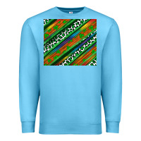 Ocean Blue st patricks day leopard rainbow Premium Sweatshirt - Artiststas
