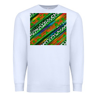 White st patricks day leopard rainbow Premium Sweatshirt - Artiststas