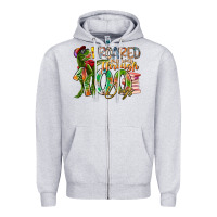 Heather Grey i roared my way through 100 days Zipper Hoodie - RacoonDesign