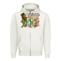 Oatmeal Heather i roared my way through 100 days Zipper Hoodie - RacoonDesign