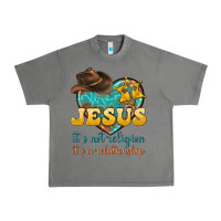 Tornado jesus it s not religion it s a relationship Urban Heavy Tee - texasbilliewilder