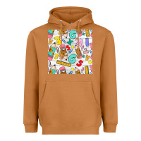 Meerkat back to school seamless pattern Heavyweight Hoodie - BundleAndBundleShop