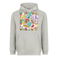 Moon Dust back to school seamless pattern Heavyweight Hoodie - BundleAndBundleShop