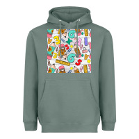 Sage back to school seamless pattern Heavyweight Hoodie - BundleAndBundleShop
