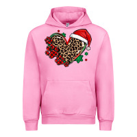 Fuchsia Pink christmas paw heart Urban Hoodie - MaliasSmallBusiness