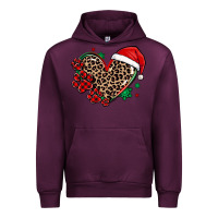 Mauve Wine christmas paw heart Urban Hoodie - MaliasSmallBusiness