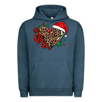 Pigment Midnight Navy christmas paw heart Urban Hoodie - MaliasSmallBusiness