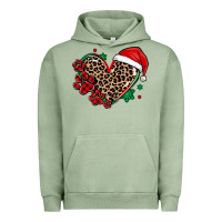 Pigment Oil Green christmas paw heart Urban Hoodie - MaliasSmallBusiness