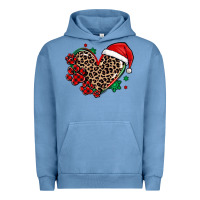 Pigment Pebble Blue christmas paw heart Urban Hoodie - MaliasSmallBusiness