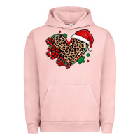 Pigment Salmon christmas paw heart Urban Hoodie - MaliasSmallBusiness
