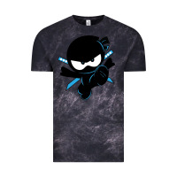 Cloud Black ninja kid Vintage Tee - Unal Design