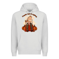 Dove Grey Pumpkin spice every thing Premium Hoodie - NancyCooperArtShop