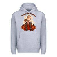 Heather Grey Pumpkin spice every thing Premium Hoodie - NancyCooperArtShop